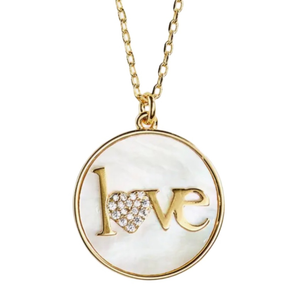 NWT ♠️ Kate Spade Mother Of Pearl Pendant Necklace